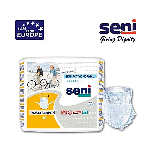 Seni Adult Pull Ups - Active Normal Breathable, Extra Large, 10 pcs  