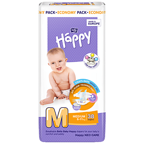 Buy Bella Baby Happy Diapers Medium 38 Pcs Online At Best Price of Rs