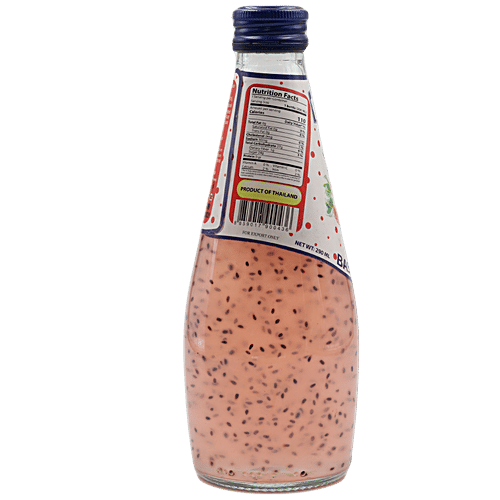 Buy Blue Riva Basil Seed Drink With Strawberry 290 Ml Online At Best Price bigbasket
