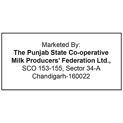 Verka Cow Milk Fat Ghee, 1 L Carton Zero Trans Fat