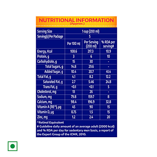 Cavins Strawberry Milkshake - With Zinc, Vitamin A & D Added, Supports Immunity, 1 L Rich Source of Protein, Calcium, Minerals