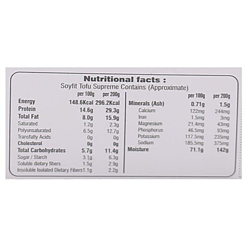 Soyfit Tofu Supreme - Garlic Pepper, 200 g  