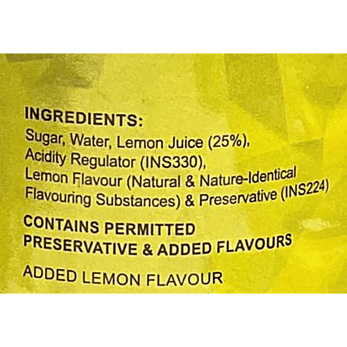 Ganesh Sharbat Fruit Squash - Lemon, 700 ml  