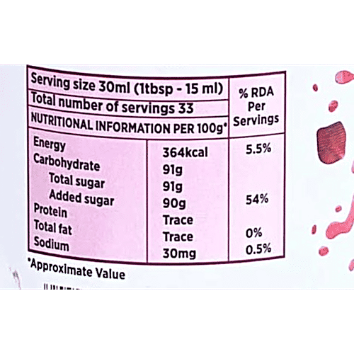 Ganesh Sharbat Sharbat - Gulab, 1 L  