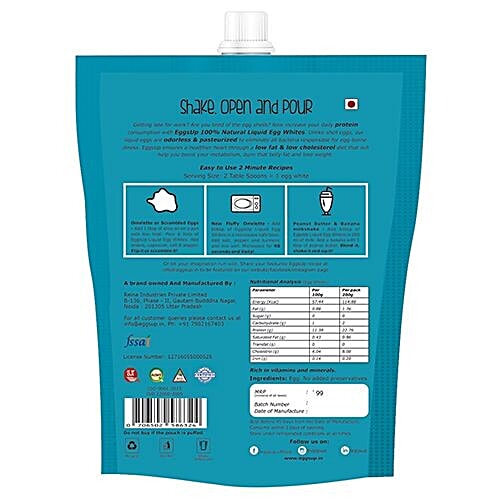 Buy Eggsup Liquid Egg Whites 200 Ml Online At Best Price bigbasket