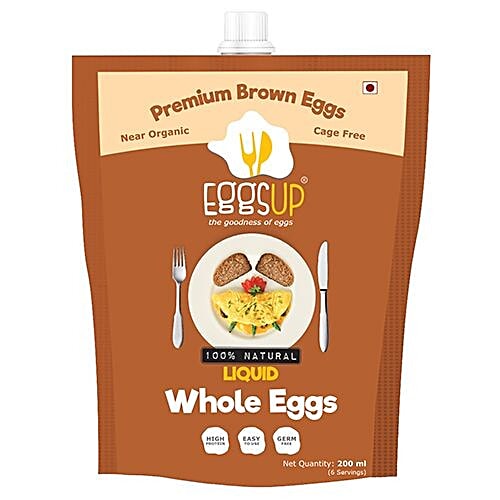 Buy EggsUp Liquid Whole Eggs Premium Brown Eggs 200 ml Online at Best