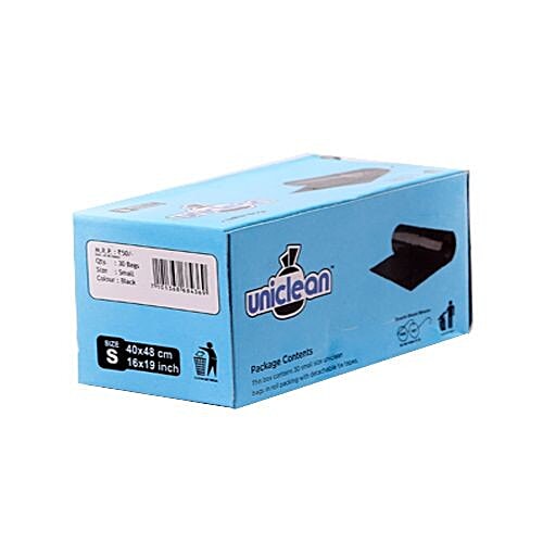 Uniclean Biodegradable Dustbin Bags - Small, 30 pcs  