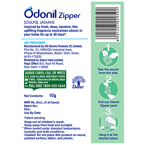 Odonil  Zipper Soulful Jasmine, 10 g  