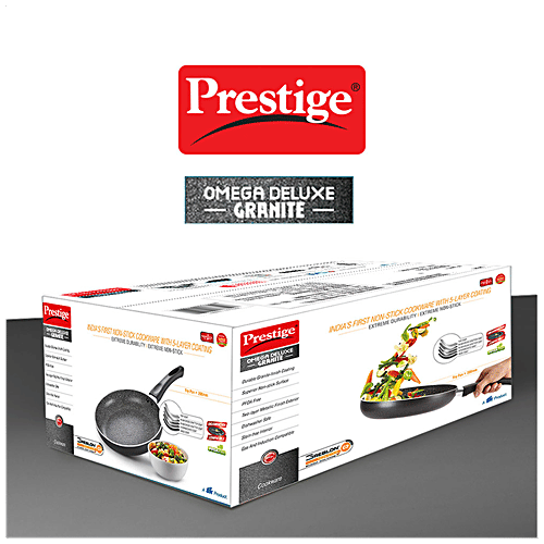 Prestige Deluxe Granite Non-Stick Fry Pan w/o Lid, 240 mm (36305), 1 pc  