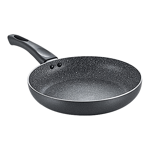 Prestige Omega Deluxe Granite Fry Pan - 5 Layer, Induction Base, Non Stick Coated, 24 cm, Bakelite Handle, 36305, 1.7 L  PFOA Free