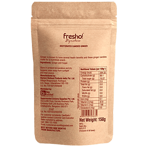 Fresho Signature Ginger Candy, 150 g  