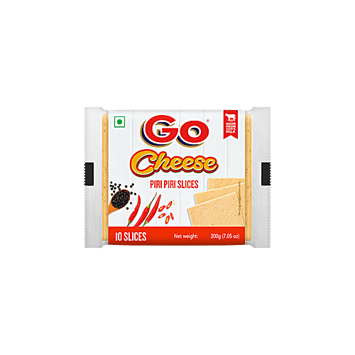 Buy Go Cheese Slice Piri Piri 200 Gm Online At Best Price of Rs 140 bigbasket