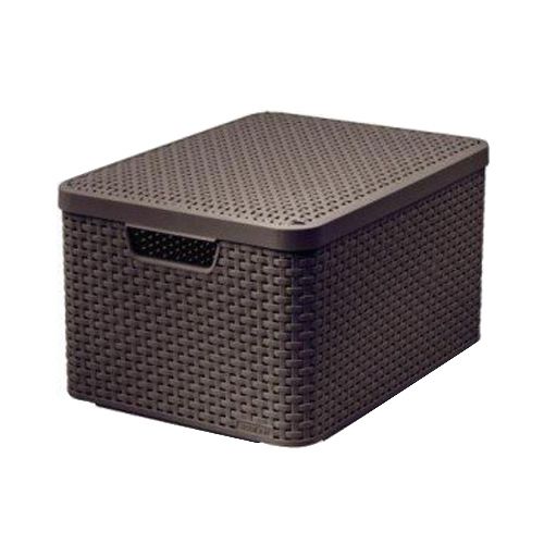 Buy Curver Small Box With Lid - Dark Brown Online at Best Price of Rs ...