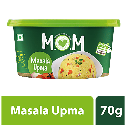 MOM Masala Upma, 70 g Tub Zero Trans Fat, Zero Cholesterol