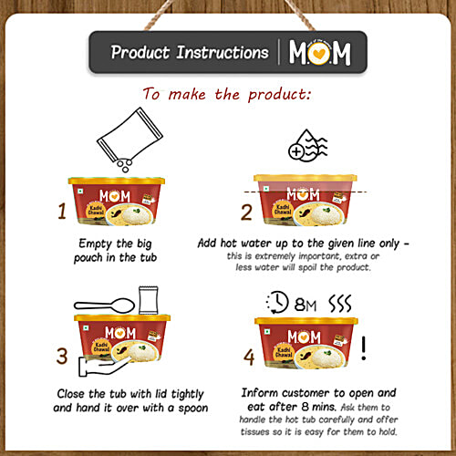 MOM Kadhi Chawal, 75 g Tub No Onion, No Garlic