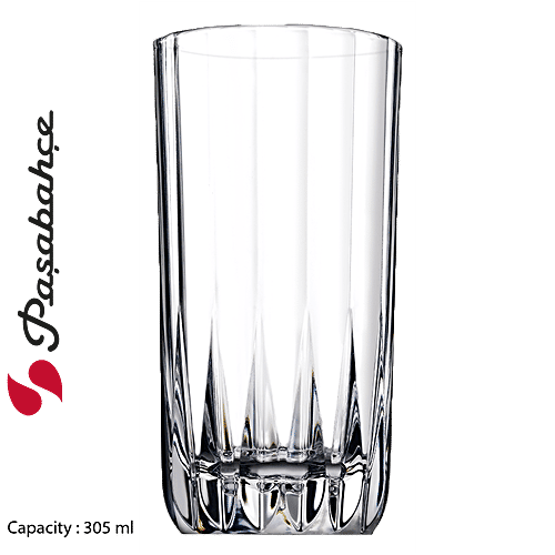 Pasabahce Water/Juice Glass - Antalya, 305 ml (Set of 6) Dishwasher Safe