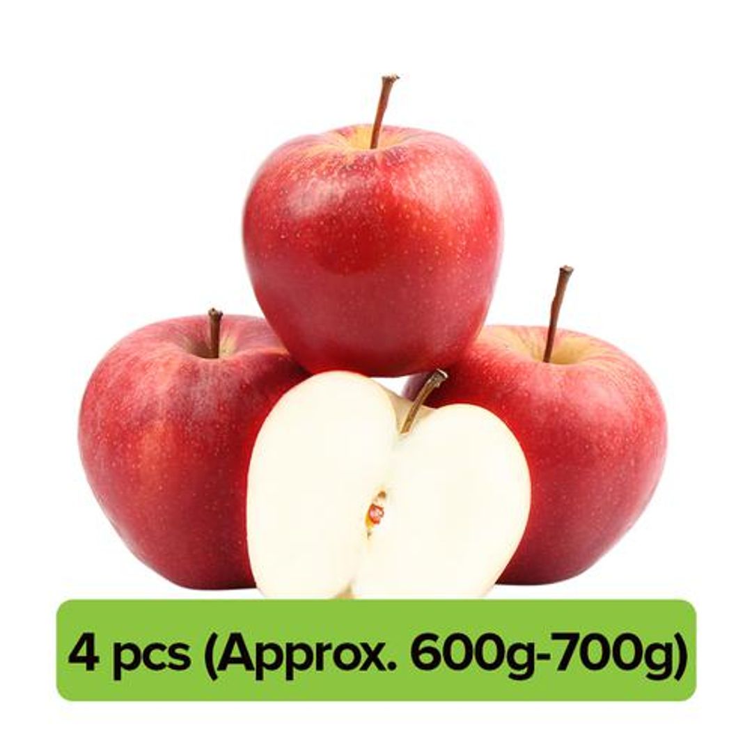 Fresho Apple - Royal Gala, Premium, 4 pcs(Approx.600 g-700 g) 