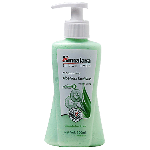 Himalaya Moisturizing Aloe Vera Face Wash, 200 ml  