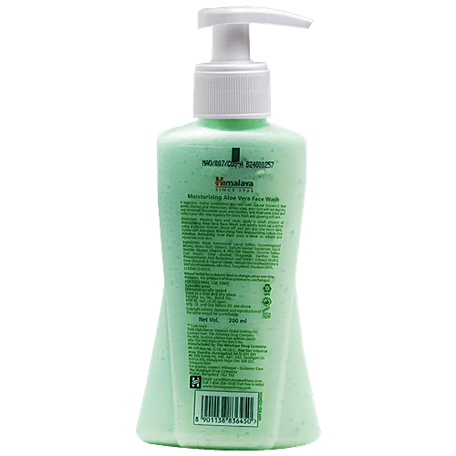 Himalaya Moisturizing Aloe Vera Face Wash, 200 ml  