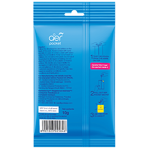 Buy Godrej Aer Pocket Bathroom Fragrance Fresh Lush Green 10 Gm Online
