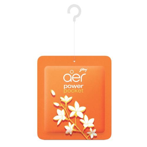 Godrej Aer Power Pocket - Long Lasting Bathroom Fragrance, Floral Delight, 10 g  