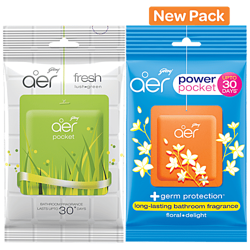 Buy Godrej Aer Pocket Bathroom Fragrance Fresh Lush Green 10 Gm Online
