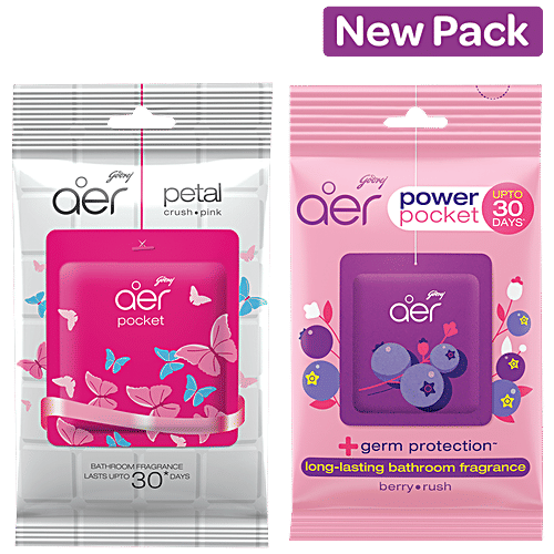 Buy Godrej Aer Pocket Bathroom Fragrance Petal Crush Pink 10 Gm Online