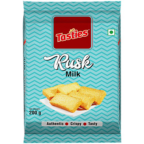 Tasties Rusk - Milk, 200 g  Authentic, Crispy & Tasty