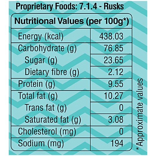 Tasties Rusk - Milk, 200 g  Authentic, Crispy & Tasty