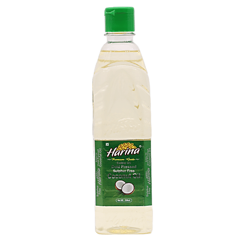 Harina Oil - Cold Pressed Coconut, 500 ml  Sulphur Free, Zero Cholesterol