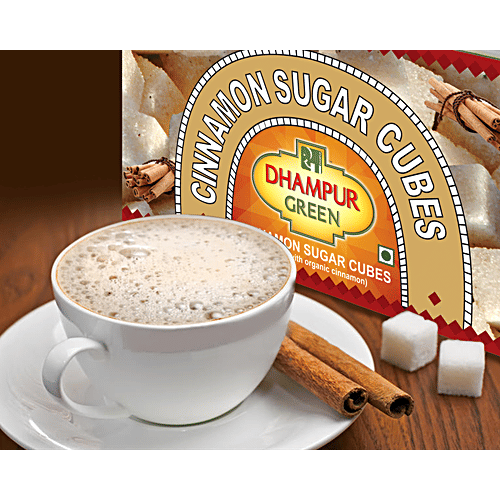 Dhampur Green Cinnamon Sugar/Sakkare Cubes (Made From CaneSugar), 500 g  