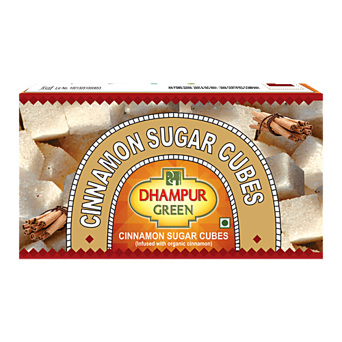 Dhampur Green Cinnamon Sugar/Sakkare Cubes (Made From CaneSugar), 500 g  