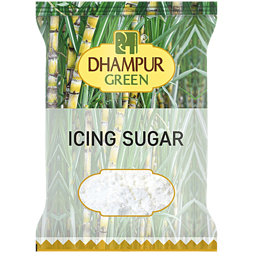 Dhampur Green Icing Sugar, 1 kg No Preservatives, No Chemicals