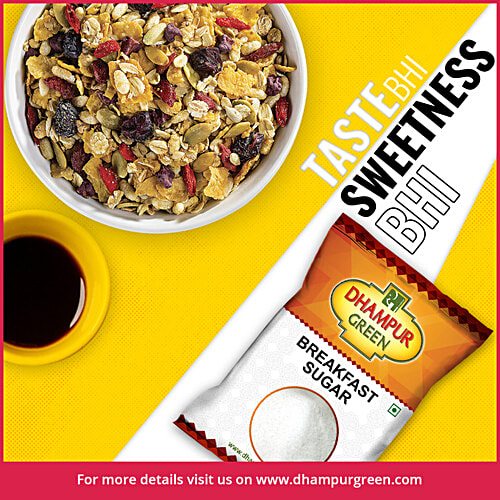 Dhampur Green Breakfast Sugar/Sakkare (Made From CaneSugar), 1 kg  