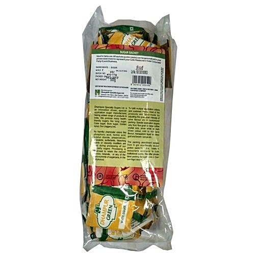 Dhampur Green Sugar Sachets (Made From Canesugar), 500 g  