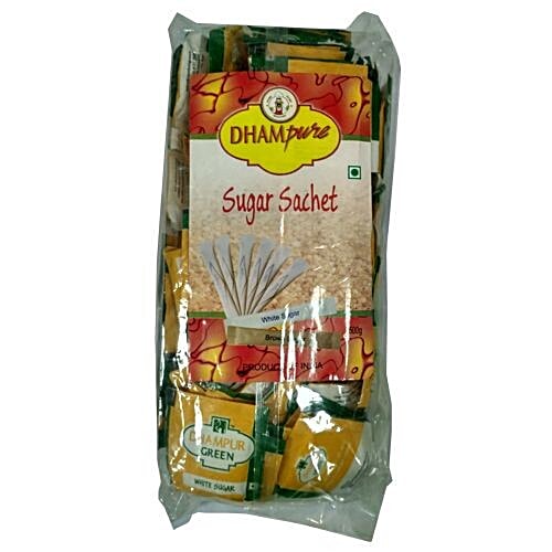 Dhampur Green Sugar Sachets (Made From Canesugar), 500 g  