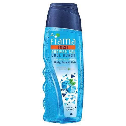 Fiama Shower Gel - Cool Burst For Men With Menthol Crystals, 250 ml  