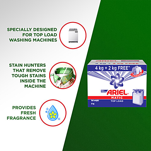 Buy Ariel Detergent Washing Powder Matic Top Load 4 Kg Online At Best