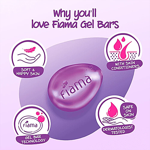 Fiama Assorted Fragrances Gel Bar, 625 g (Buy 4 Get 1 Free) (125 g each) 