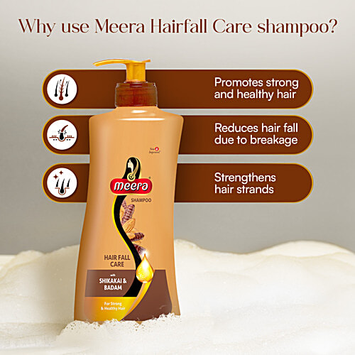 Meera Hair Fall Care Shampoo - With Shikakai & Badam, For Strong & Healthy Hair, For Men & Women, 650 ml  