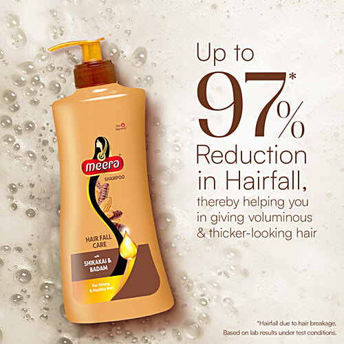 Meera Hair Fall Care Shampoo - With Shikakai & Badam, For Strong & Healthy Hair, For Men & Women, 650 ml  