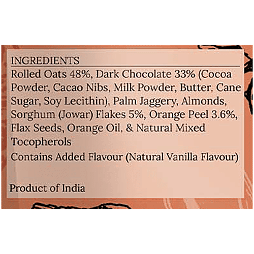 Wingreens Harvest Toasted Millet Muesli - Dark Chocolate & Orange Peel, 250 g  No Preservatives