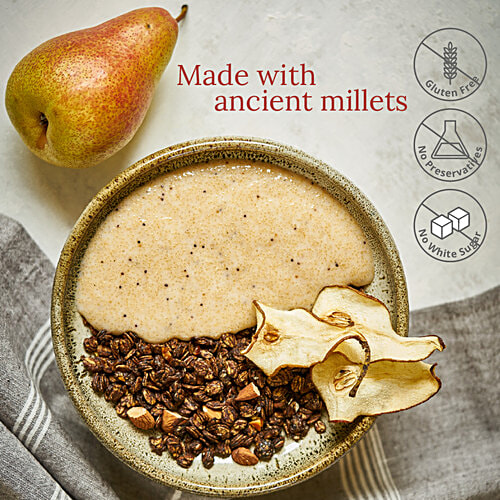 Wingreens Harvest Toasted Millet Muesli - Dark Chocolate & Orange Peel, 250 g  No Preservatives