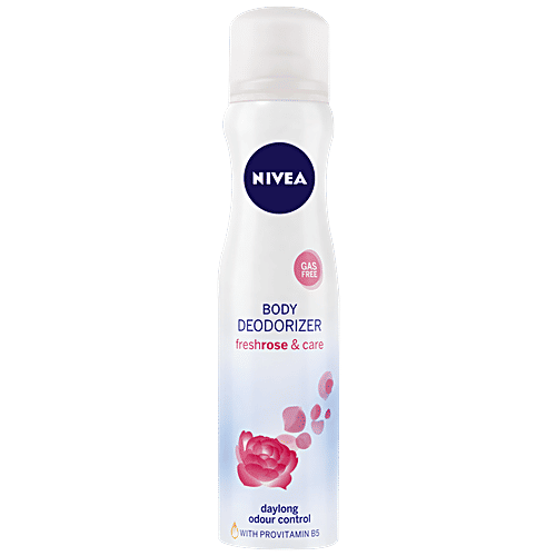 Nivea Women Gas Free Deodorant - Fresh Rose & Care, Daylong Odour Control With 1 Use, 120 ml  