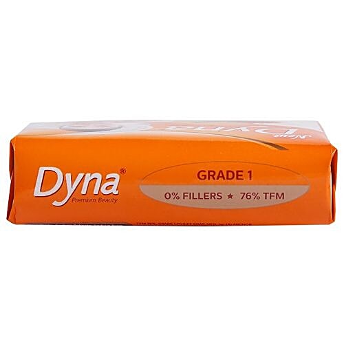 Dyna Premium Beauty Sandal & Saffron Extract Bath Soap, 76% TFM , Made from 100% Vegetable Oils, 125 g (Pack of 4) 76% TFM , Made from 100% Vegetable Oils