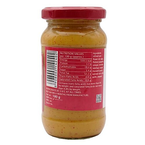 GreenTokri Belgian Samurai Mayonnaise, 180 g  No Preservatives