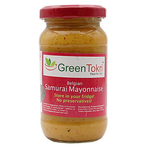 GreenTokri Belgian Samurai Mayonnaise, 180 g  No Preservatives