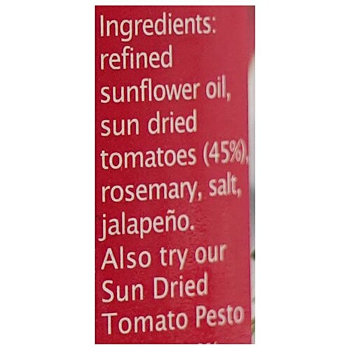 GreenTokri Sun Dried Tomato In Oil, 180 g Jar No Preservatives, No Taste Enhancers, Nor Colors Added