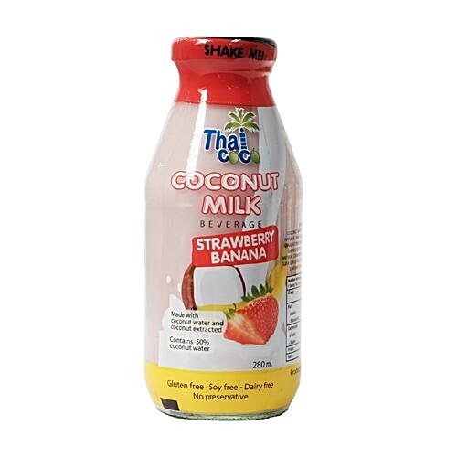 Buy Thai Coco Coconut Milk Beverage Strawberrybanana 280 Ml Online At