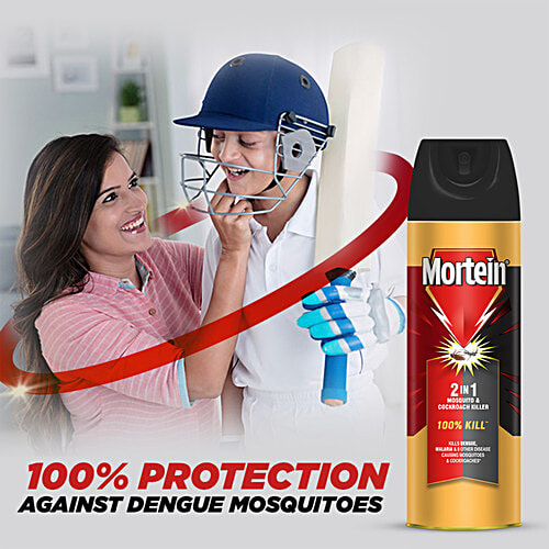 Mortein 2- in-1 Mosquitoe & Cockroache Spray, 200 ml  Kill
 Dual Purpose Nozzle